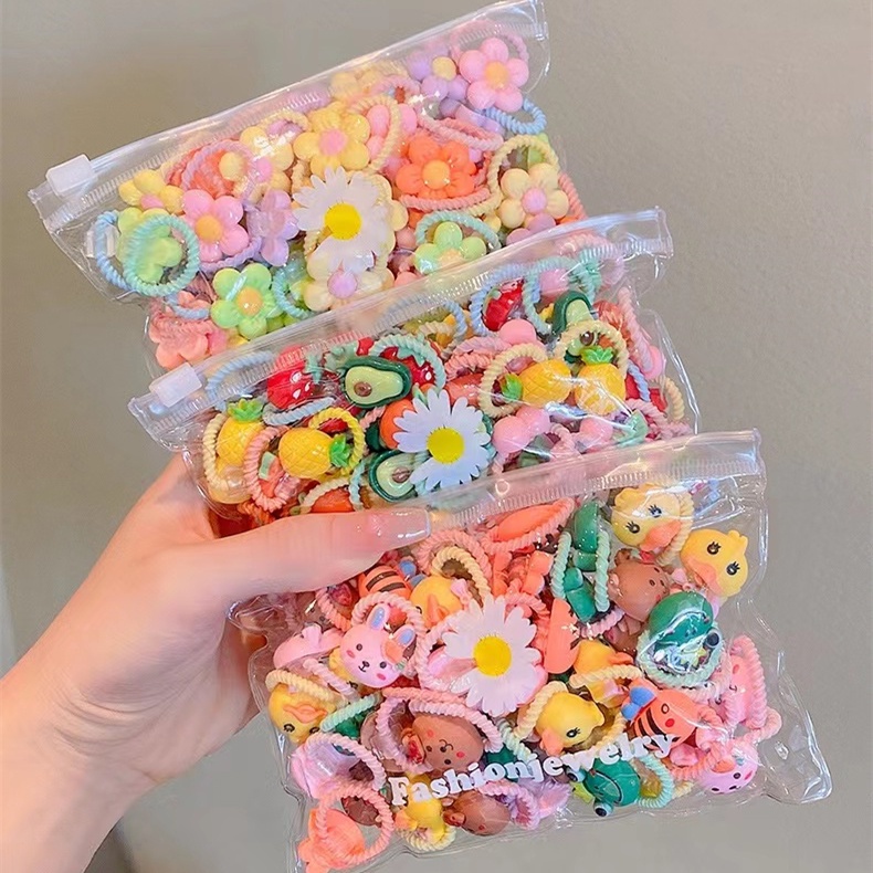 Túi dây buộc tóc đuôi ngựa RIPE GIRL cao su thiết kế phong cách Hàn Quốc dễ thương xinh xắn dành cho em bé