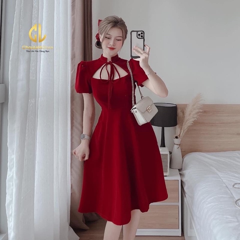 Đầm cách tân Big size dành cho khách ngoại cỡ từ 60-90 ký