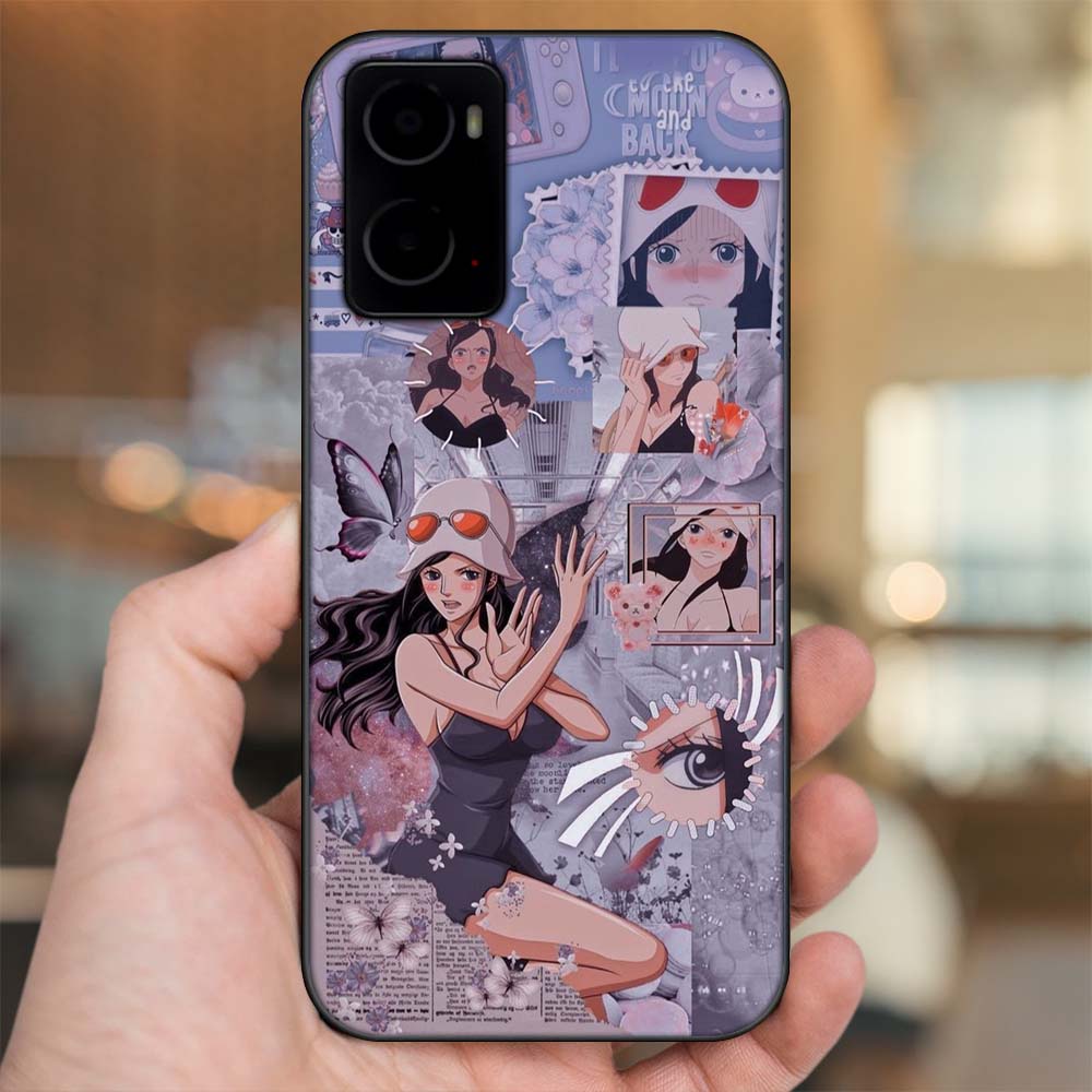 Ốp lưng Oppo A76 viền đen in hình Nico Robin One Piece Đảo Hải Tặc