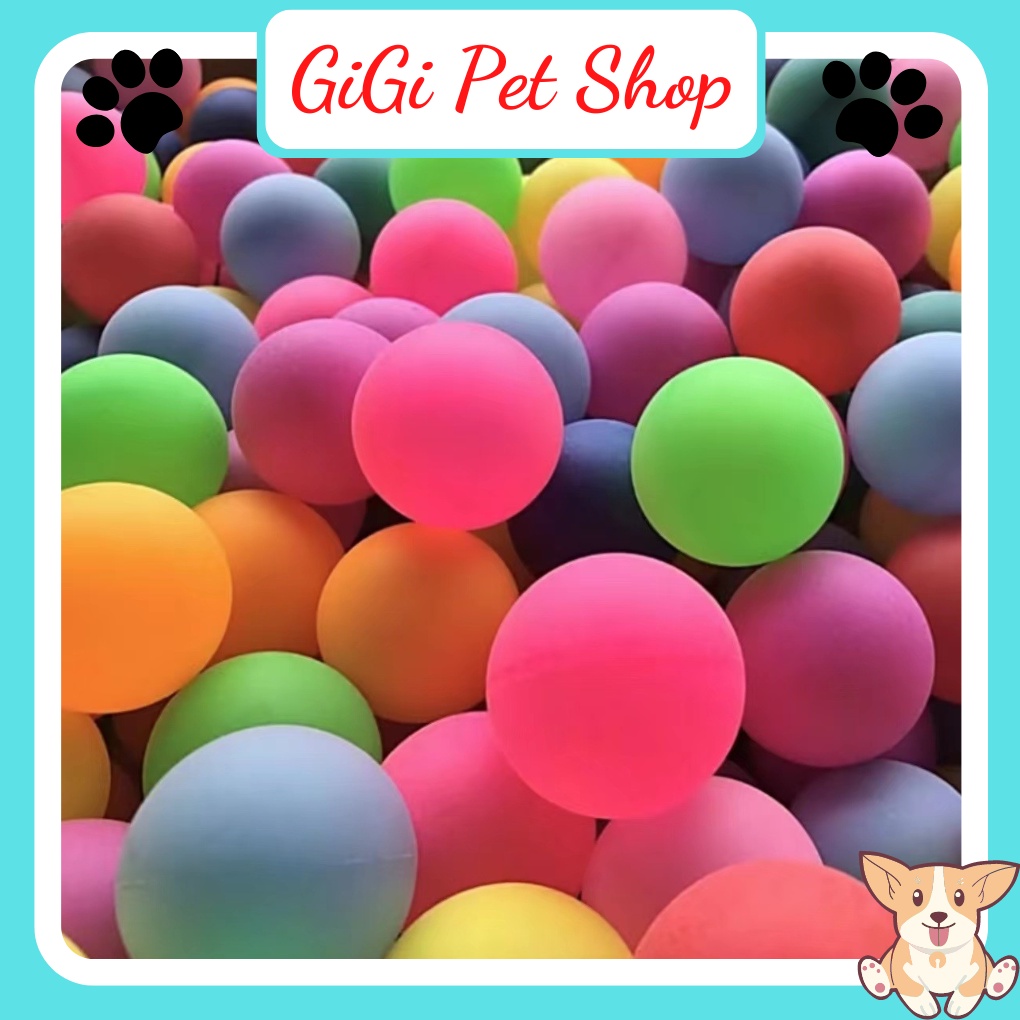Quả bóng nhiều màu đồ chơi dễ thương cho thú cưng chó mèo giảm stress tập vờn đuổi bắt - GiGi Pet Shop