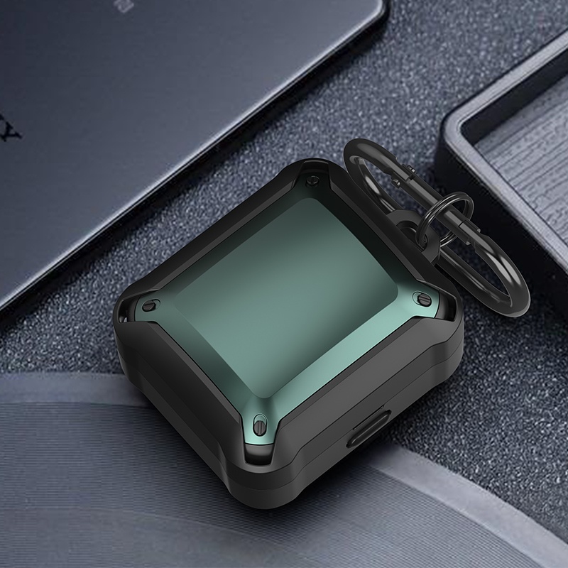Vỏ Bảo Vệ Hộp Sạc Tai Nghe Bluetooth Sony link buds Có Móc Khóa Carabiner