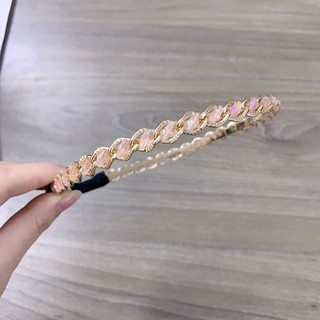Bờm Tóc Cài Tóc Xích Đính Đá Thanh Lịch Nữ Tính