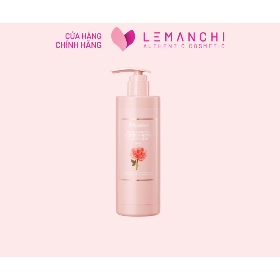 Date12.2023 Sữa Tắm Trắng Da JMsolution Glow Luminous Flower in Shower Tone Up Cream 300ml