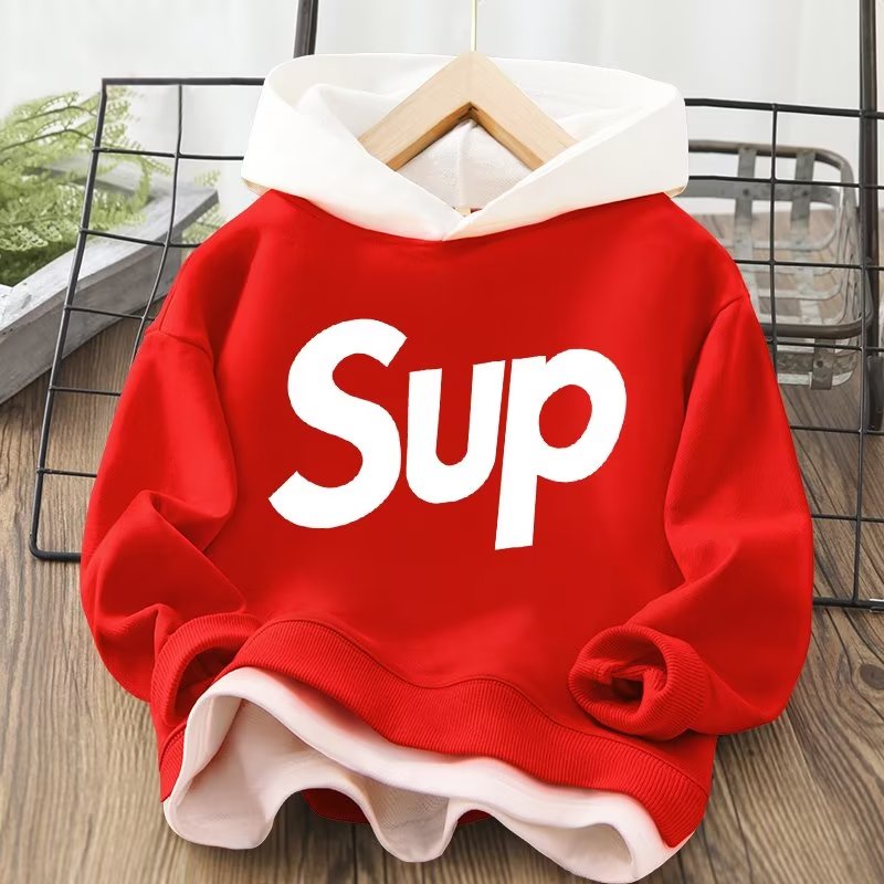 Áo hoodie BXPB dáng rộng giả hai lớp thời trang thu đông cho bé 3 - 15 tuổi