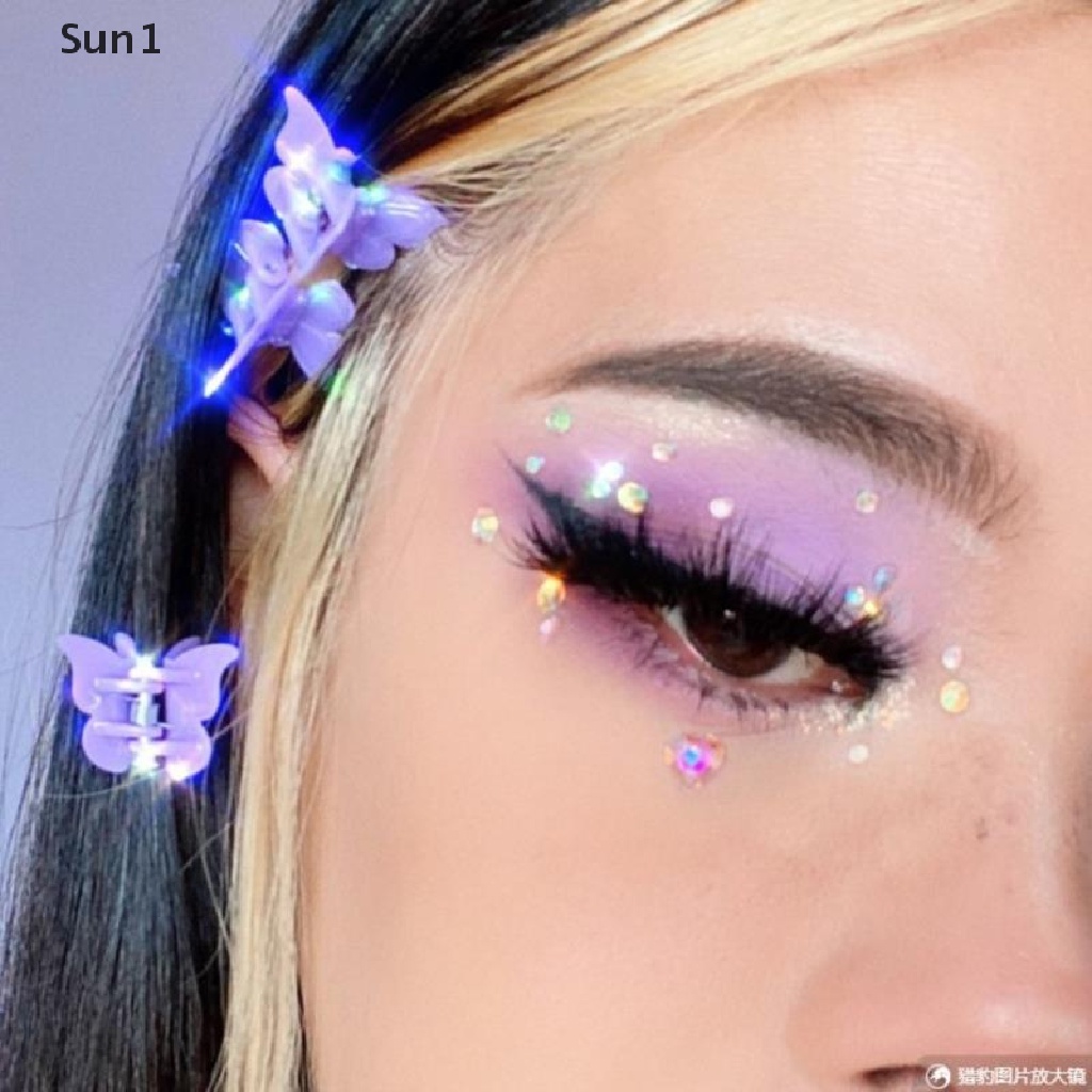 Sticker Kim Tuyến Sun1 &gt; Hình Xăm Dán Mặt / Mắt Ánh Kim Cương Lấp Lánh