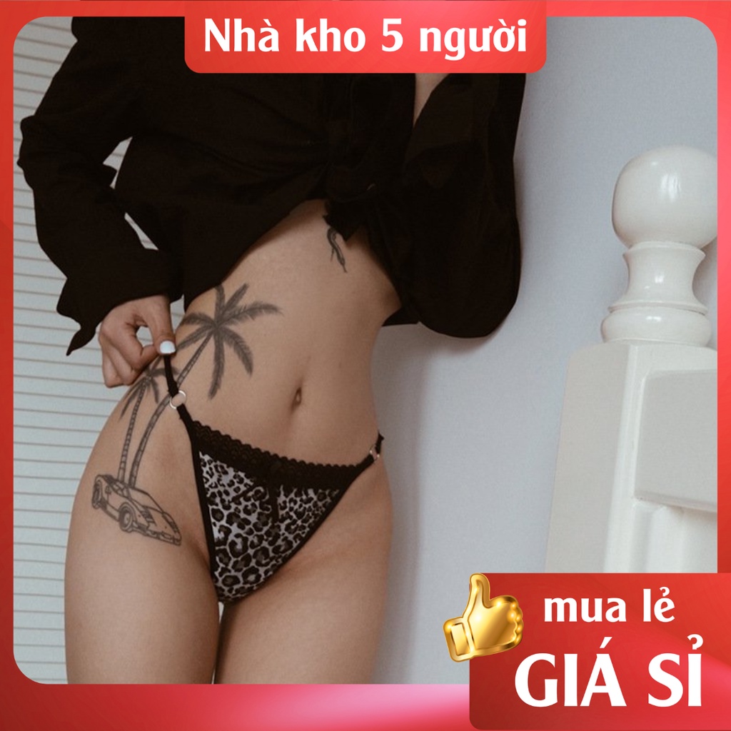 Quần Lót Lọt Khe Da Beo Phong Cách Tây Gợi Cảm - 5Ps - Q2021