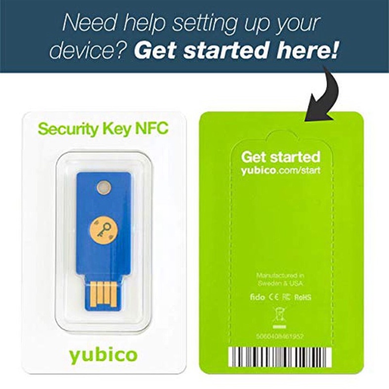Yubico Security Key - Thiết bị xác thực Yubikey Security Key NFC (cổng USB)
