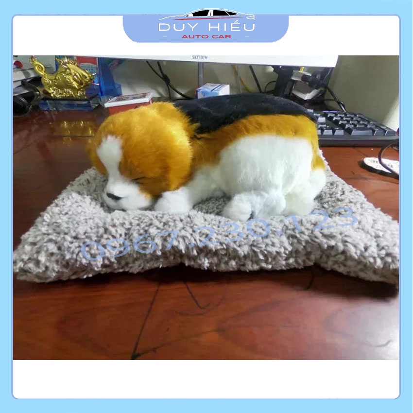 Cún con lông mượt khử mùi than hoạt tính trên ô tô 25cm