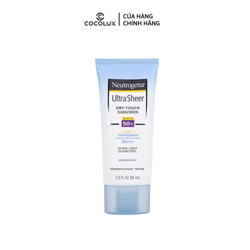 Kem chống nắng Neutrogena Ultra Sheer Dry Touch SPF 50, 88ml COCOLUX