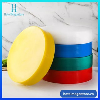 Thớt nhựa công nghiệp tròn nhựa LDPE cao cấp kháng khuẩn đường kính 40cm