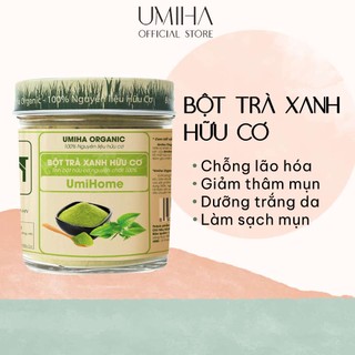 Bột Trà Xanh Đắp Mặt Nạ Hữu Cơ Umiha Nguyên Chất | Green Tea Powder 100% Organic 135g