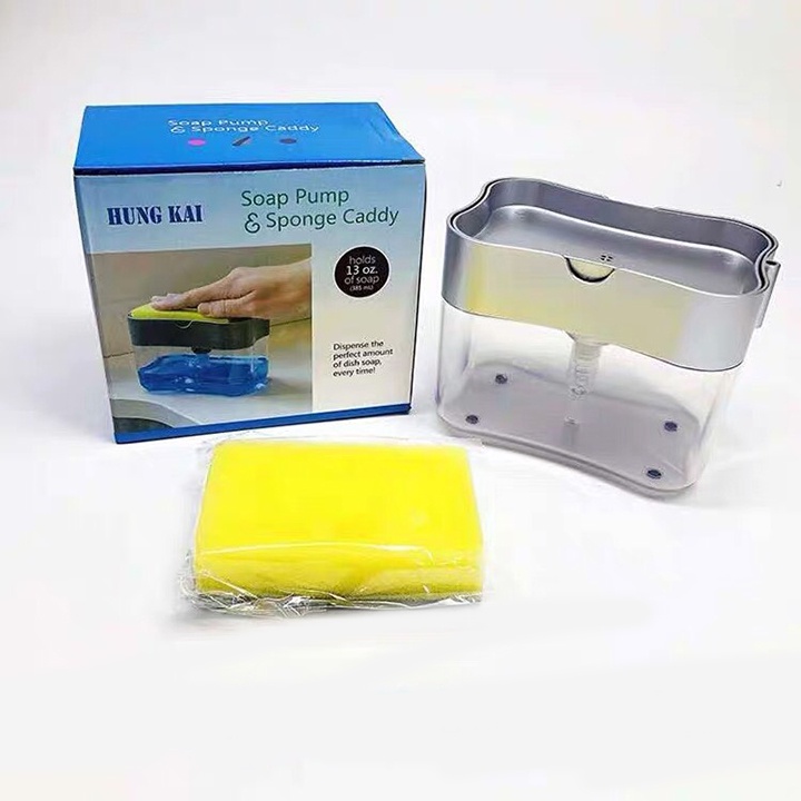 Hộp Đựng Nước Rửa Chén Đựng Xà Phòng Rửa Chén Bát Có Vòi Bơm PINKWISH K232