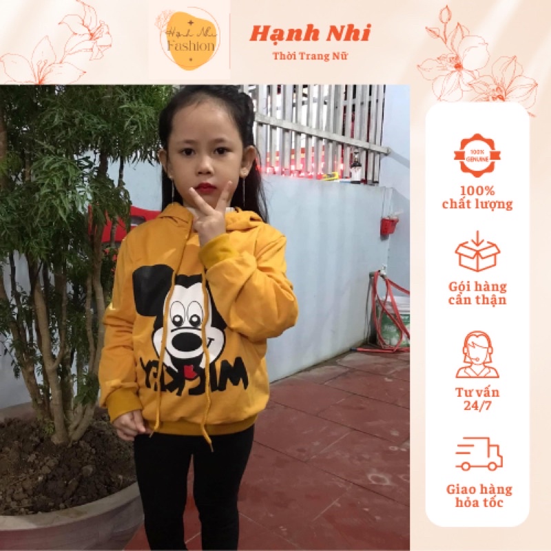 Áo hoodie cho bé gái, áo xinh cho bé gái