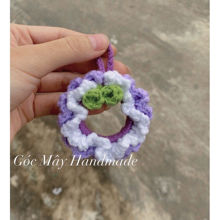 Vòng nguyệt quế len mini siêu đáng yêu - Đồ Handmade