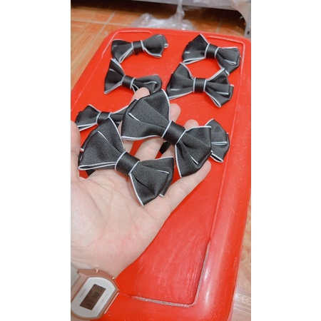 Phụ kiện : Nơ giày, nơ vải viền trắng