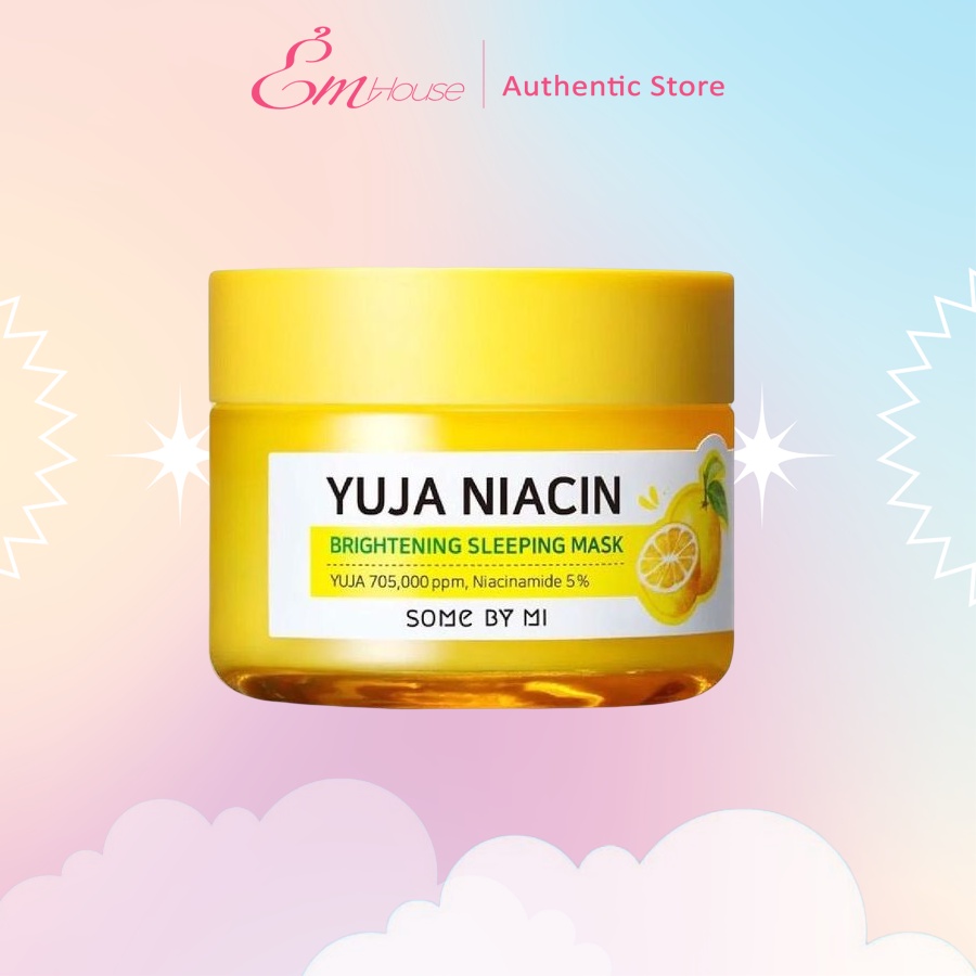 SOME BY MI Mặt Nạ Ngủ Dưỡng Trắng Sáng Da YUJA NIACIN 30 DAYS MIRACLE BRIGHTENING 15G