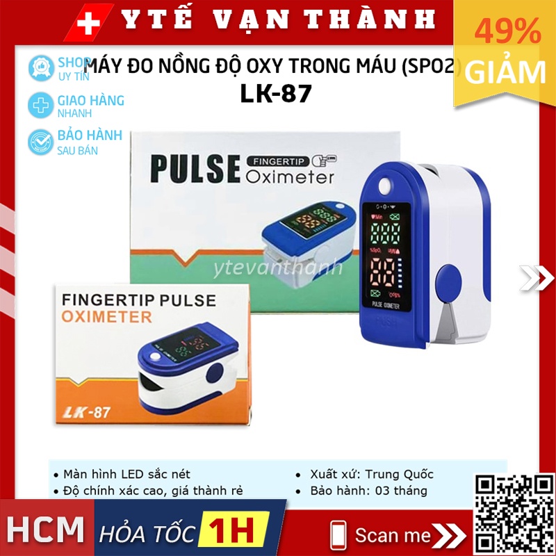 ✅ [HÀNG LOẠI 1] Máy Đo Nồng Độ Oxy (SPO2) Model LK-87 (LK87) | Chính x