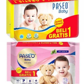 Image of PASEO Tissue Tisu / Wipes banded  basah beli 1 gratis 1 / gazzete gaztt jojo ARJUNA kids