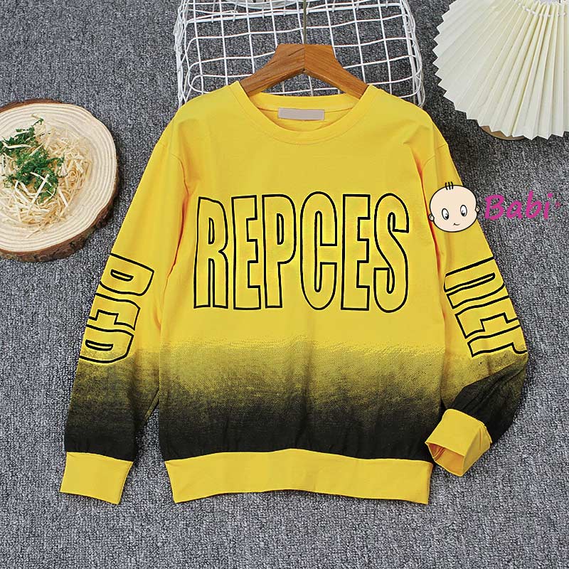 Áo sweater tay dài loang màu phong cách Hàn Quốc thời trang cho bé trai size đại 20-55kg