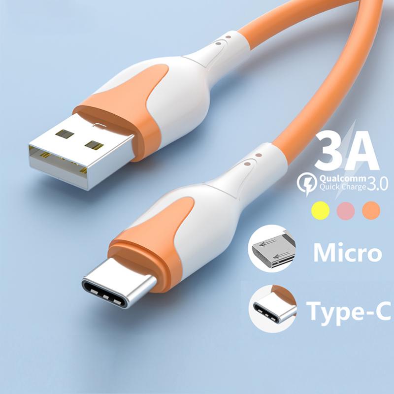 Dây Cáp Sạc Nhanh USB Loại C 3A Dành Cho Điện Thoại Xiaomi Redmi Samsung Realme
