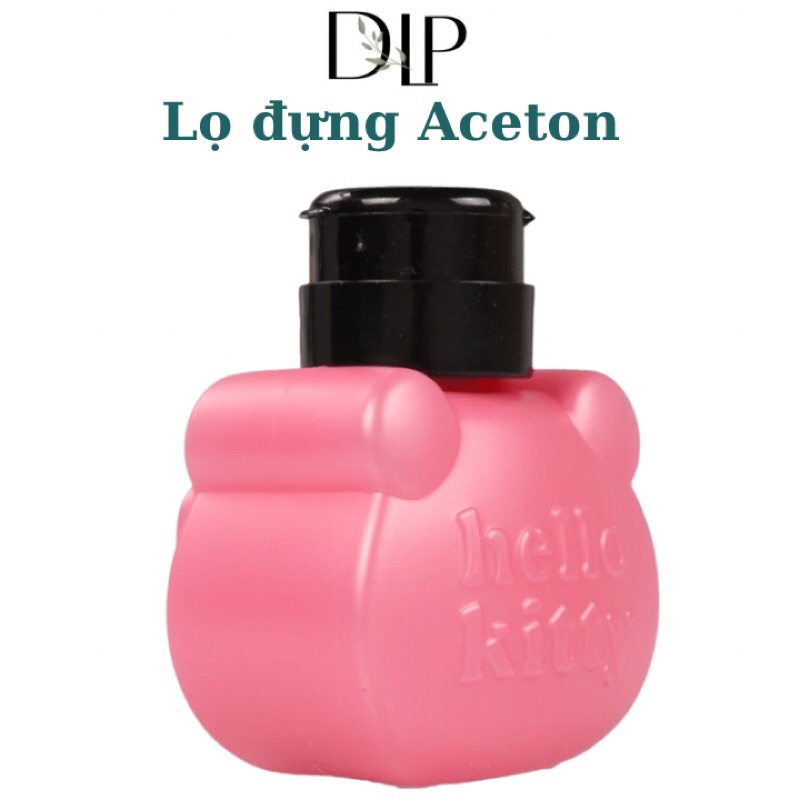 Lọ đựng aceton Hello Kitty