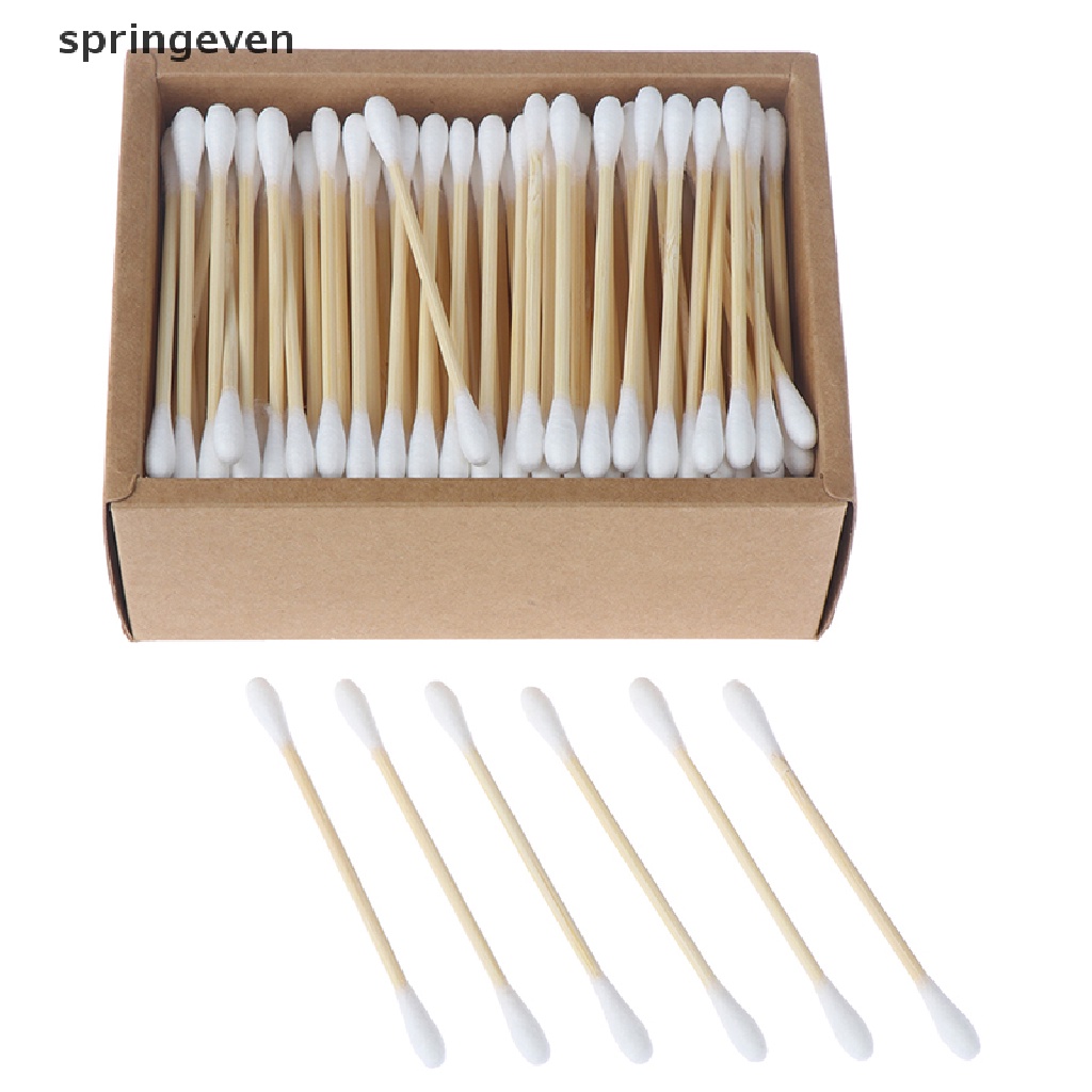 Set 200 Tăm Bông Hai Đầu Thân Tre Chất Lượng Cao