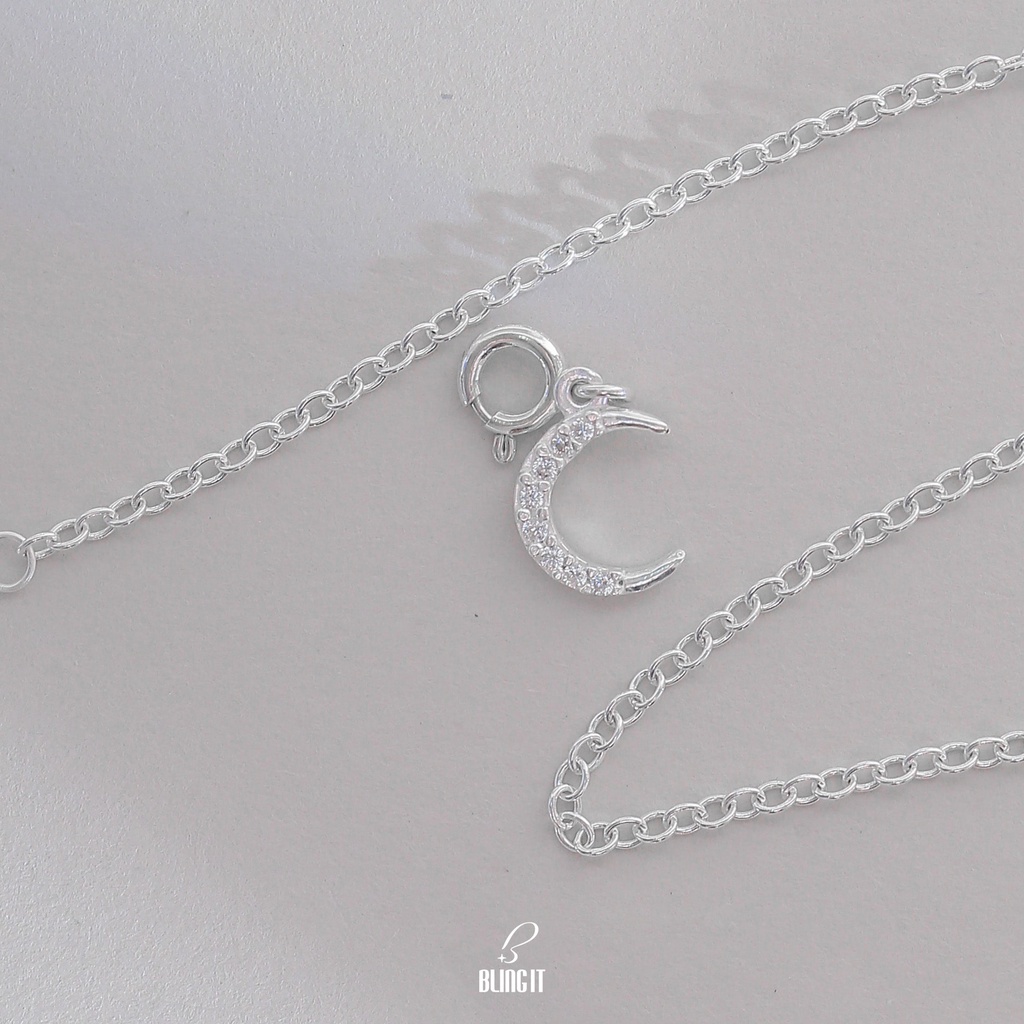 Dây chuyền bạc nữ 925 BLING IT thiết kế basic ( dây trơn) BIVC305