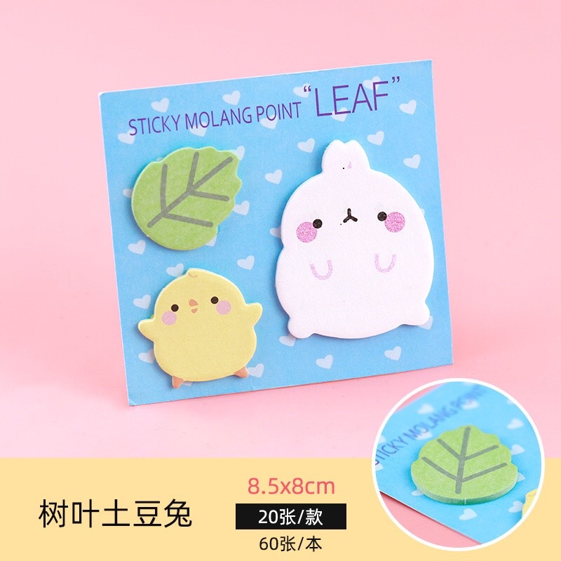 Giấy note hình Molang dễ thương