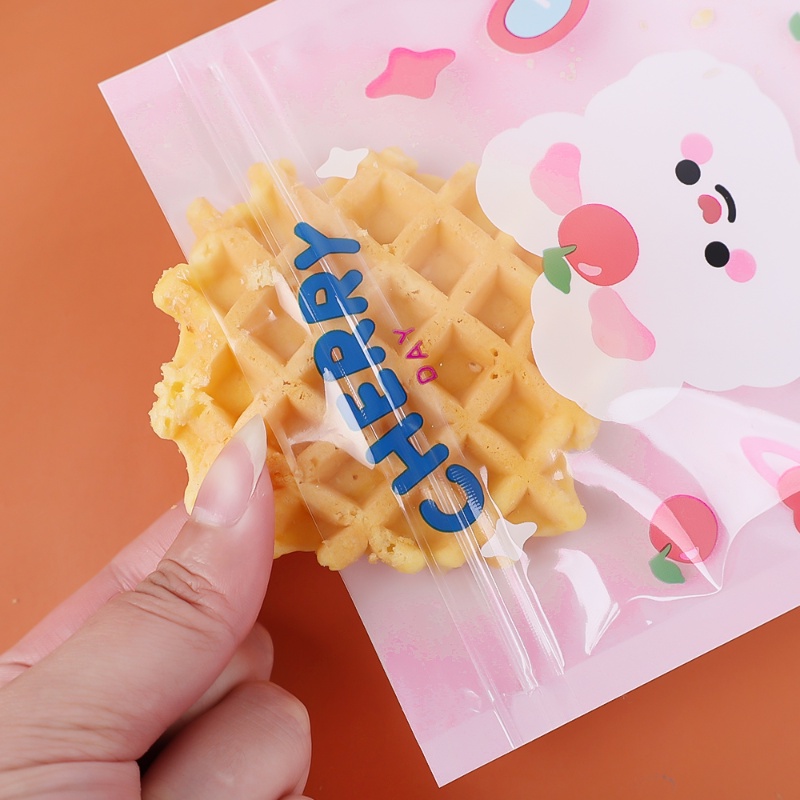 Túi Đựng Trang Sức / Bánh Quy / Kẹo / Thức Ăn Vặt Có Khóa Kéo Chống Rò Rỉ Hình Thỏ / Gấu Hoạt Hình Dễ Thương Dành Cho Trường Học