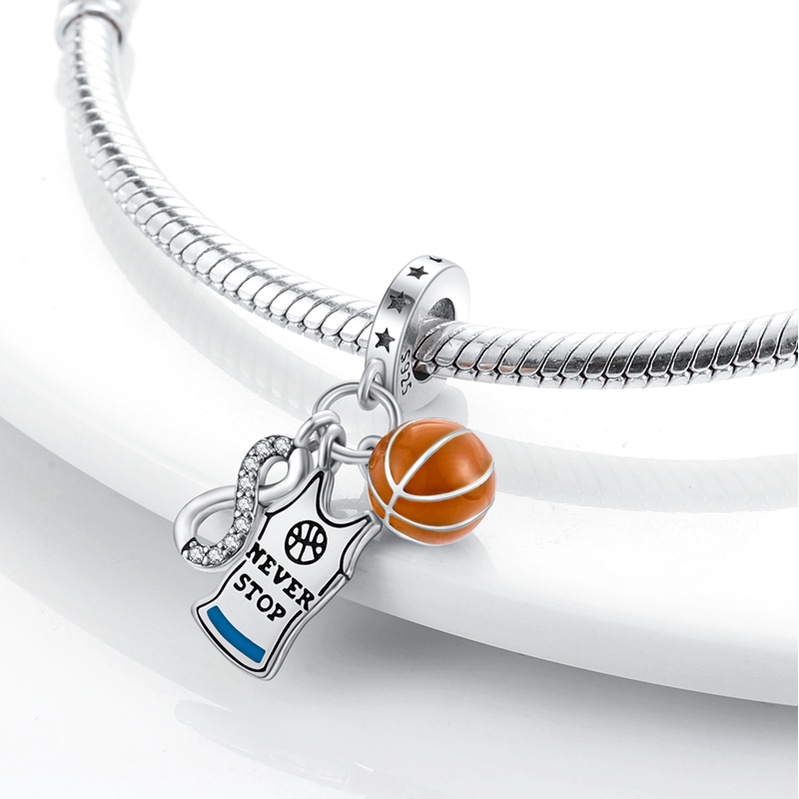 Hạt Charm Bằng Bạc Sterling 925 Hình Cây Xương Rồng Xinh Xắn
