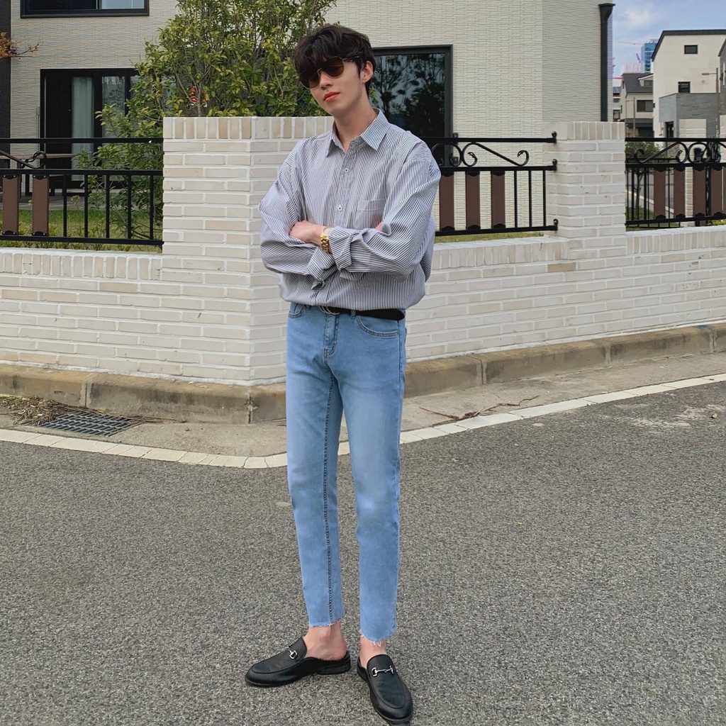 Áo sơ mi kẻ sọc JONATO, sơ mi form rộng chất vải cao cấp, kiểu dáng trẻ trung năng động