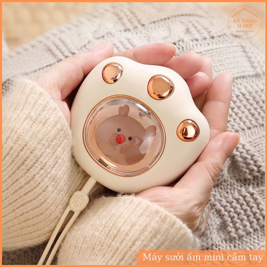 Máy sưởi cầm tay mini siêu ấm dành cho mùa đông, thiết bị làm ấm tay nhỏ gọn bỏ túi tiện lợi