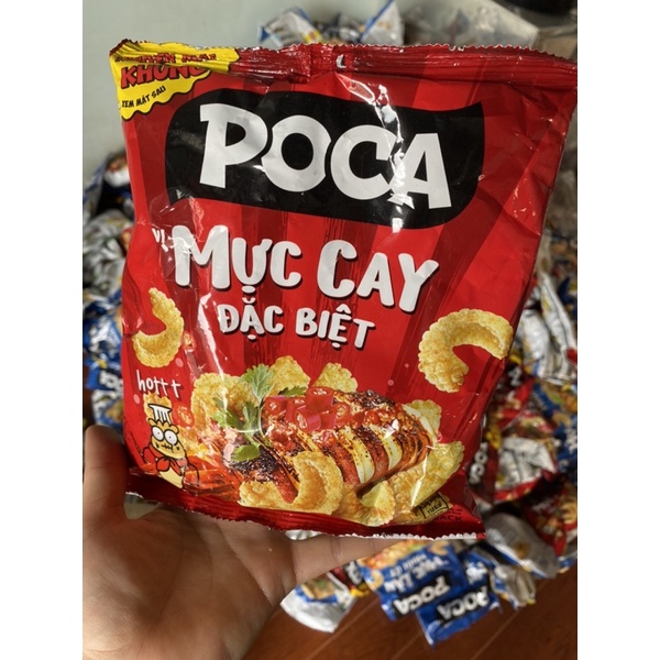 combo 10 gói snack mực poca hàng lỗi xẹp, mix vị