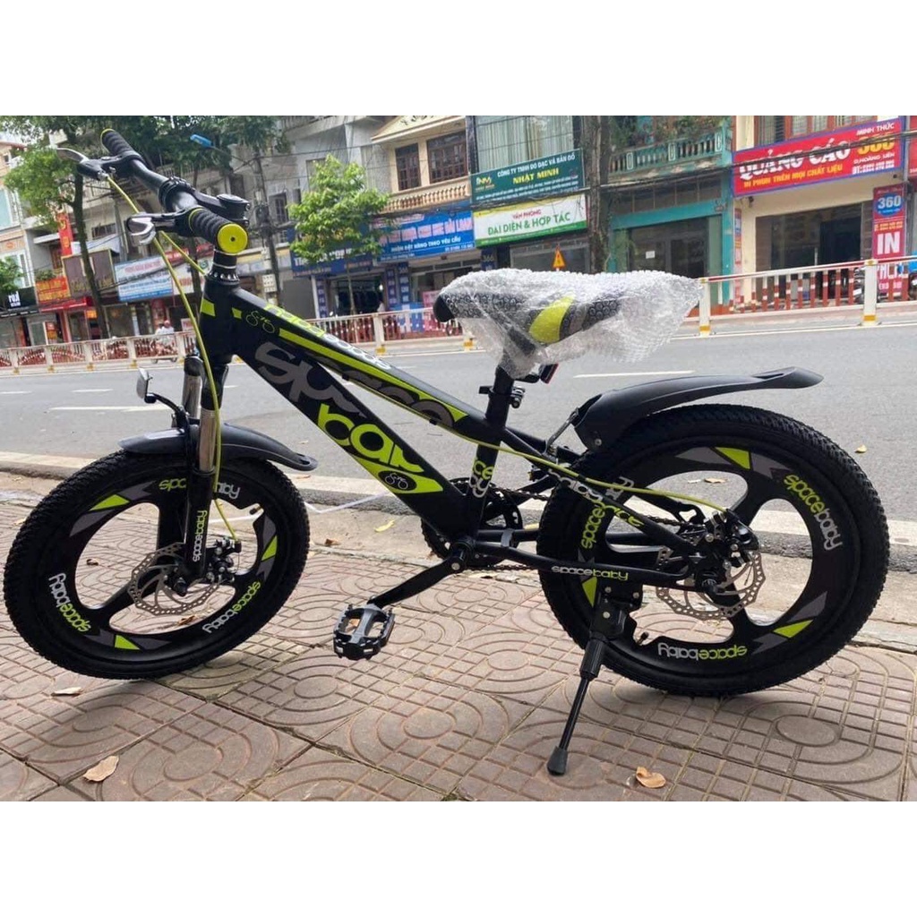 Freeship Xe đạp Space Baby chính hãng, xe đạp thể thao chính hãng cho bé trai 6 -13 tuổi, bánh đúc, phanh đĩa