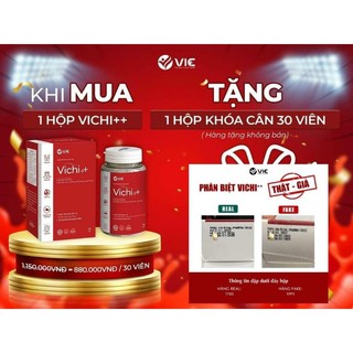 Giảm Cân Vichi++ Hộp 30v kèm 30 viên khóa cân chính hãng