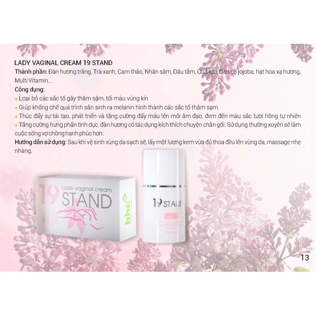 Kem và gel làm hồng vùng kín nhũ hoa 19 Stand