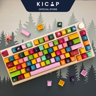 Bộ keycap SA Dandelion ABS tráng men tặng kèm novel | Nút bàn phím cơ | Profile SA