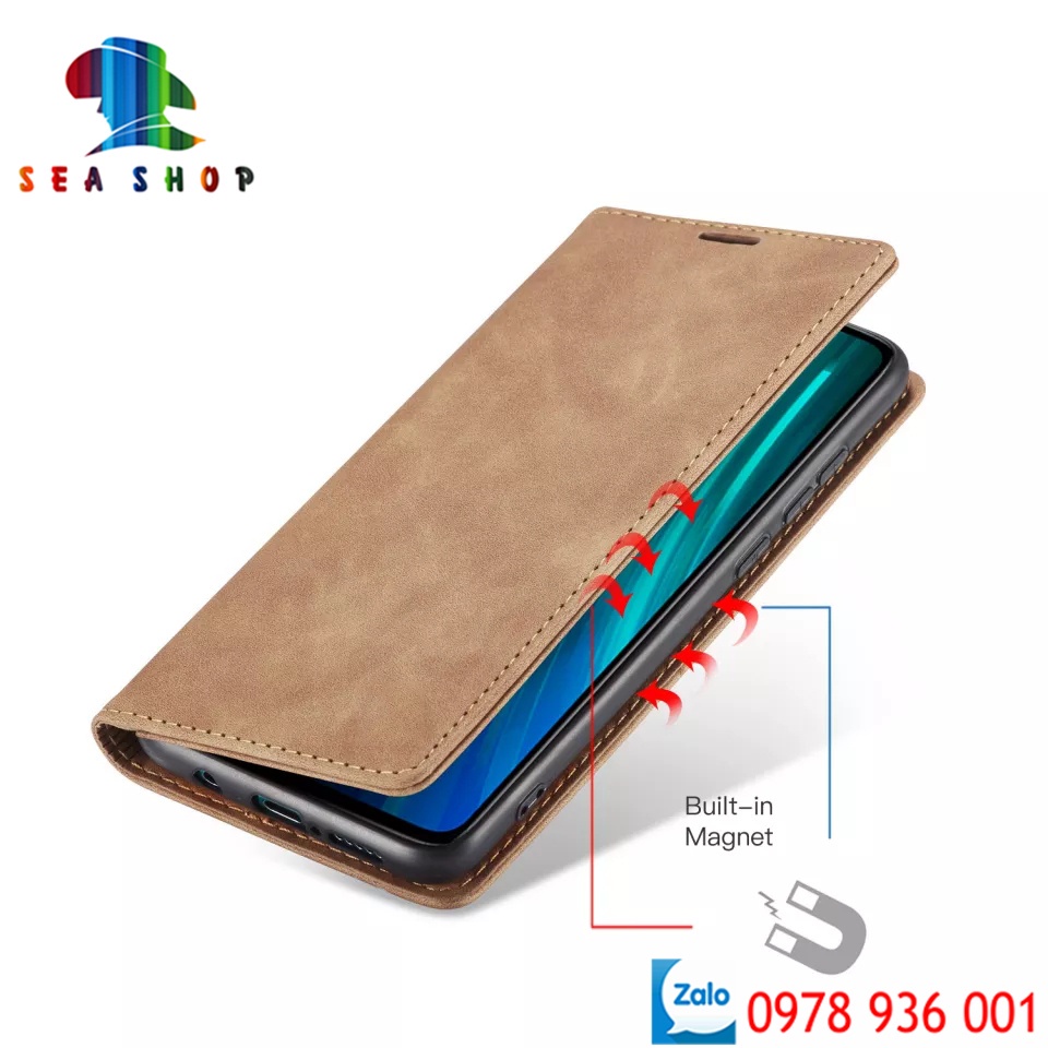 Bao da iPhone 12 Mini, 12 Pro Max Cao cấp - Thiết kế dạng ví sang trọng -Phong cách Da lộn - Có ngăn cài thẻ - tiên mặt