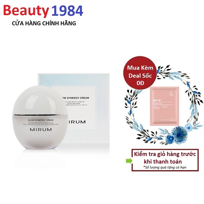 Kem loại bỏ nám, tàn nhang, dưỡng trắng da Mirum Glow Synergy Cream 55ml