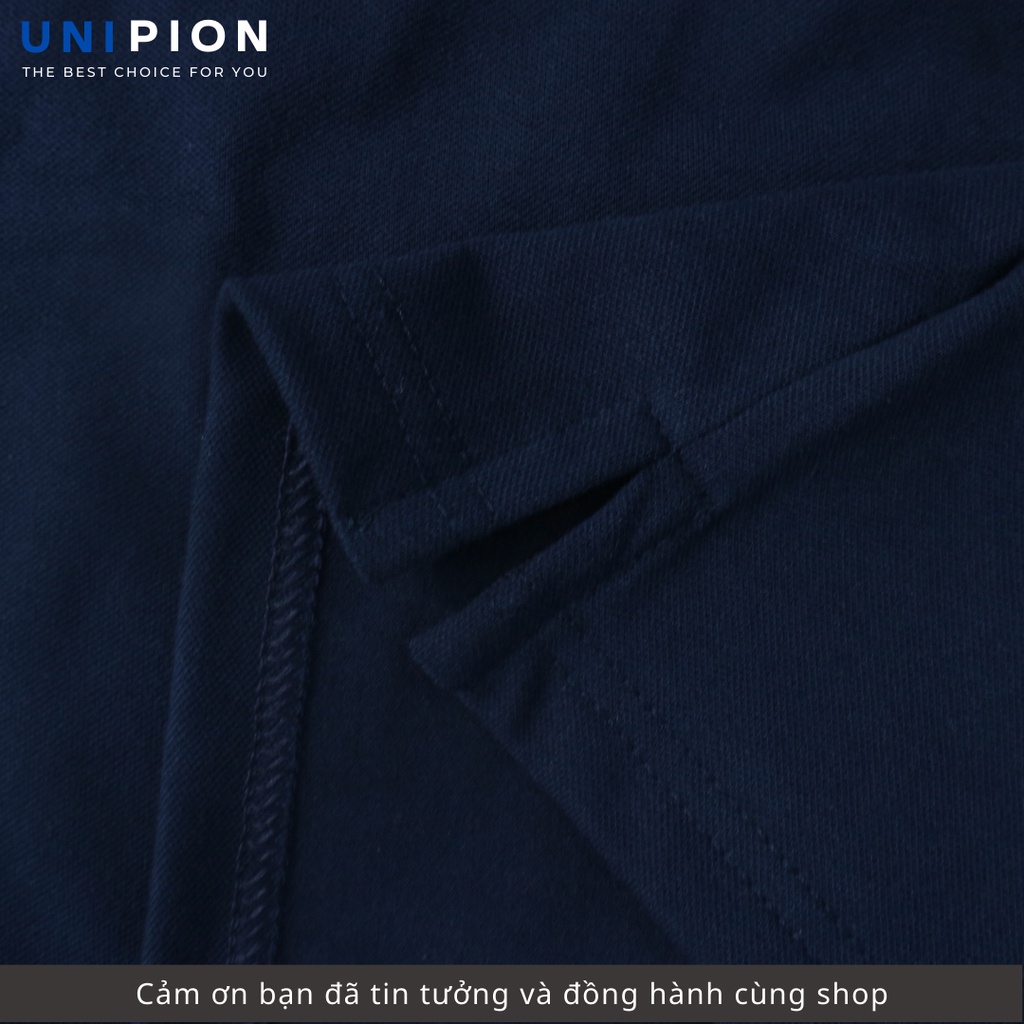 Áo POLO Nam UNIPION ngắn tay chất Cá sấu Cotton CVC bo viền thanh lịch, sang trọng kèm hộp quà tặng