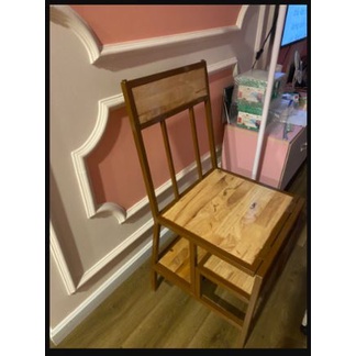 Kích thước 42 x 42 x 75cm - Ghế xếp thông minh lấy đồ trên cao (MÀU NÂU)