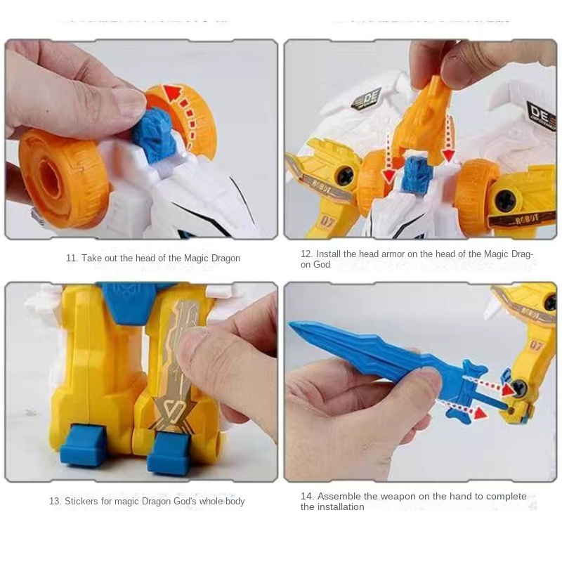 Đồ Chơi Lắp Ráp Khủng Long Biến Hình 2 Trong 1 Cho Bé