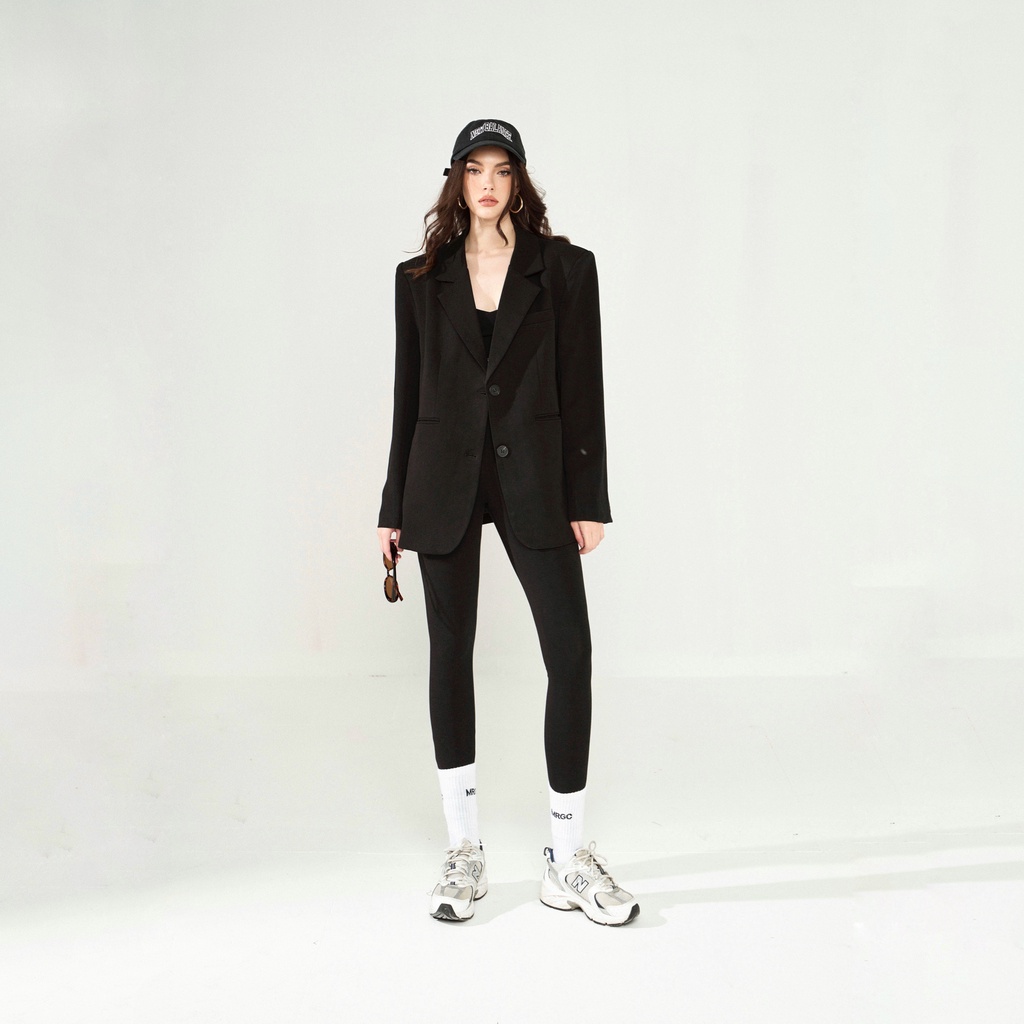 Áo Blazer dáng dài form rộng Jenner Mia Ritta A2145 áo khoác vest dáng đứng oversize