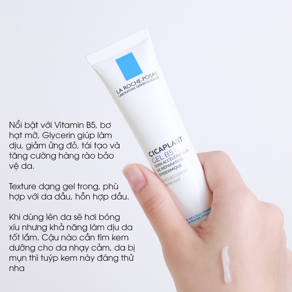 Kem giảm sẹo thâm, phục hồi da La Roche Posay Gel B5 40ml