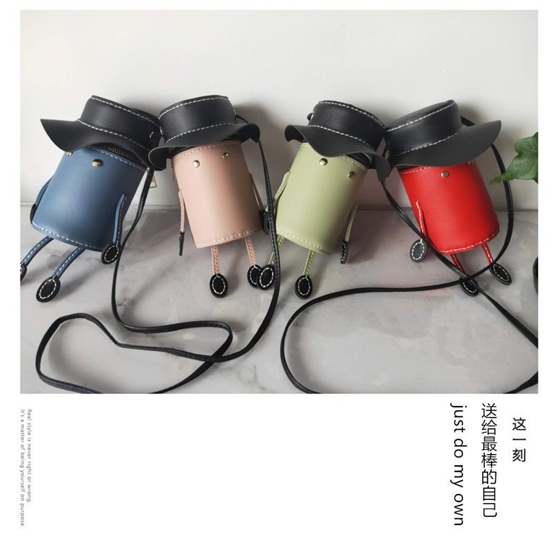 [Xả Kho] Túi Đeo Chéo Handmade Vải Dệt Thủ Công Hình Cốc Phong Cách Đang Yêu, Ngộ Nghĩnh Dành Cho Nữ