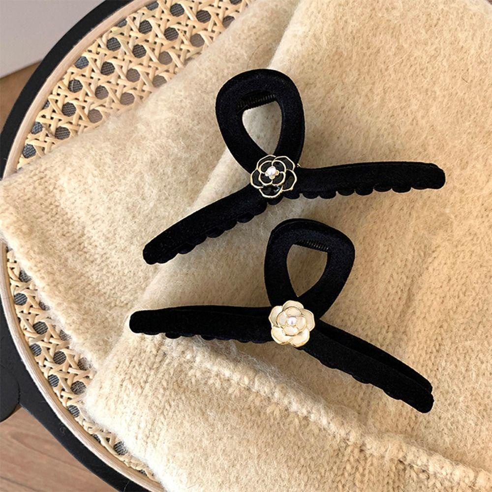 Kẹp Tóc Càng Cua Hình Hoa Trà Ngọt Ngào Thời Trang Mùa Thu Cho Nữ