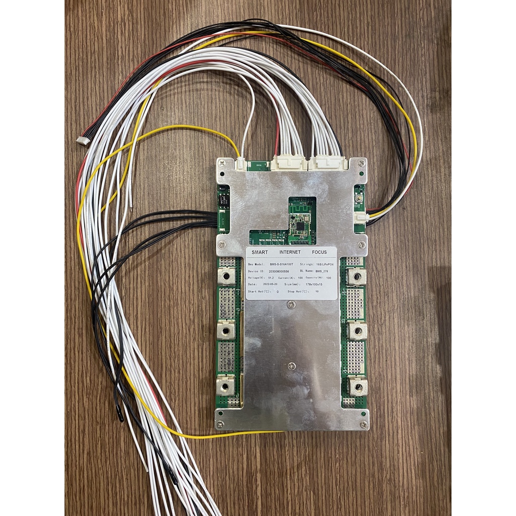 BMS 16S 100A cho Pin LifePO4 có bluetooth BMS-S-S16A100T
