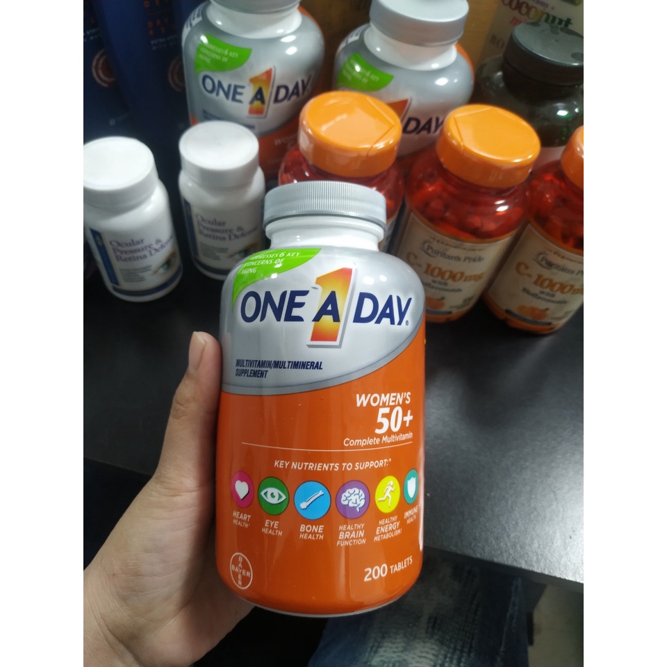 Vitamin tổng hợp One A Day Women’s 50+ Multivitamin 200v