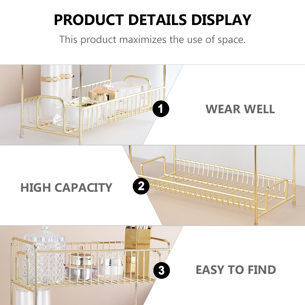 1 Giá Đỡ Lọ Gia Vị Để Bàn Tiện Dụng Cho Nhà Bếp