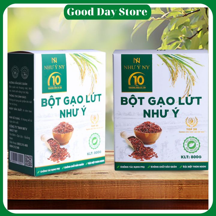 Bột gạo lức Như Ý NY hỗ trợ giảm cân an toàn - 1 hộp 800 gram mẫu mới